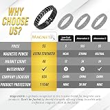 MagnetRX Ultra Strength Magnetic Bracelet Black 48 Neodymium Magnets 316L view 9