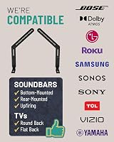 ECHOGEAR Soundbar Wall Mount Bracket Universal Depth Adjustable 6.6" - 20 lb view 6