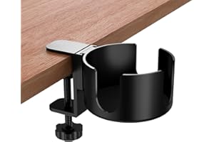 Vesaneae Aluminum Alloy Desk Cup Holder, Adjustable Table Drink Holder Clamp, Creative Table Water Bottle Stand for Home Offi