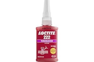 Genuine Henkel Loctite 222 Threadlocking Adhesive - Low Strength - Easy Disassembly - Suitable for All Metal Threaded Assemblies - Glue 50 ML
