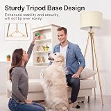 OUTON Solid Wood Tripod Floor Lamp, Dimmable LED with Remote, 4 Color Temps view 5