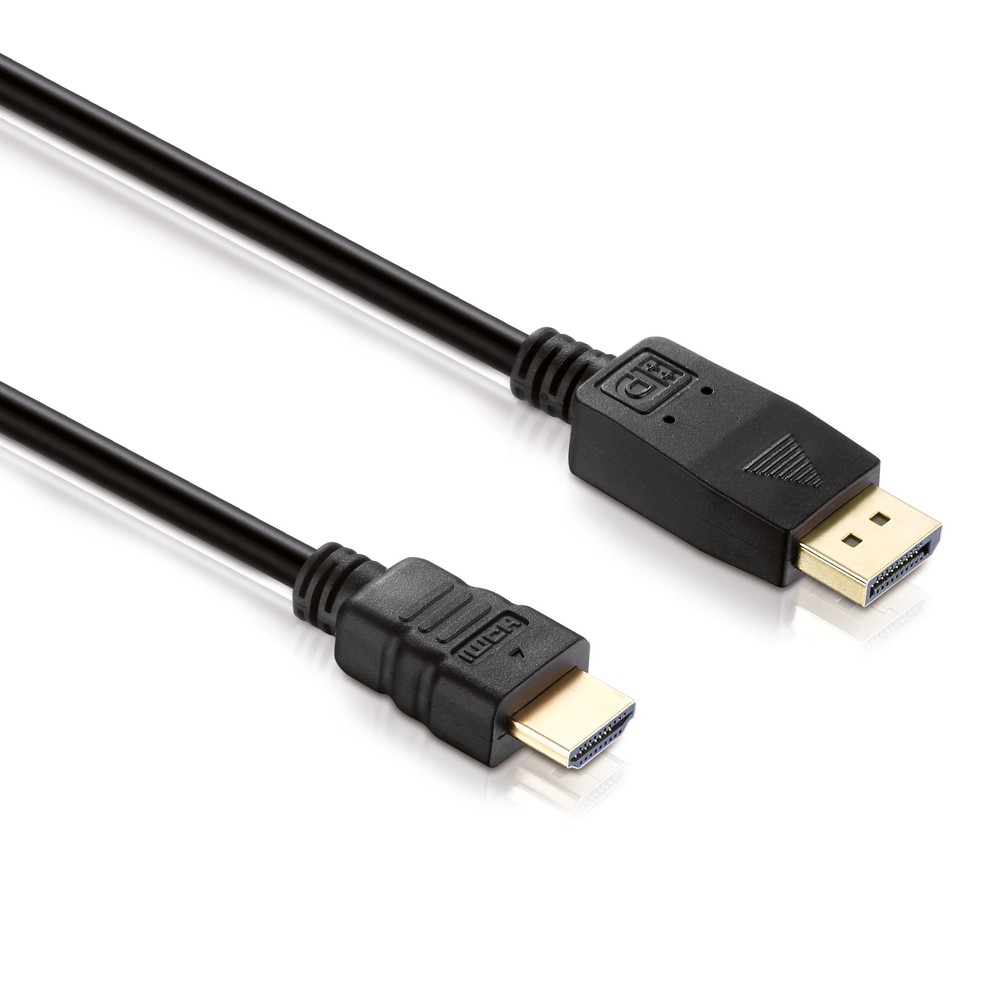 ECOLINE x Van DC055 DisplayPort Video Monitor Cable Male to HDMI Male 5 m Gold Contacts