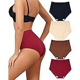 LEVAO Tummy Control Underwear for Women High Waist Seamless Brief No Show Body Shaper Slimming Underwear 4 Pack S-XXL