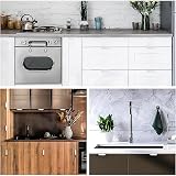 MOROBOR Silver Finger Edge Pull 8pcs Aluminum Alloy Drawer Handle Modern view 6