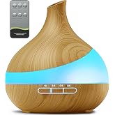 TDZXQQ Essential Oil Diffuser for Women: 500ml with 14 Color LED | Aromatherapy Diffuser with 2 Mist Levels - Ideal for Bedroom, Office &amp; Travel - Auto Shut-Off for Safe Sleep