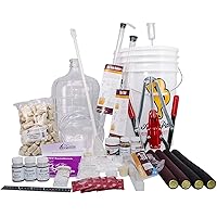 North Mountain Supply 3 Gallon Wine From Fruit Complete 32pc Kit With Glass Carboy - Only Fruit & Bottles Required