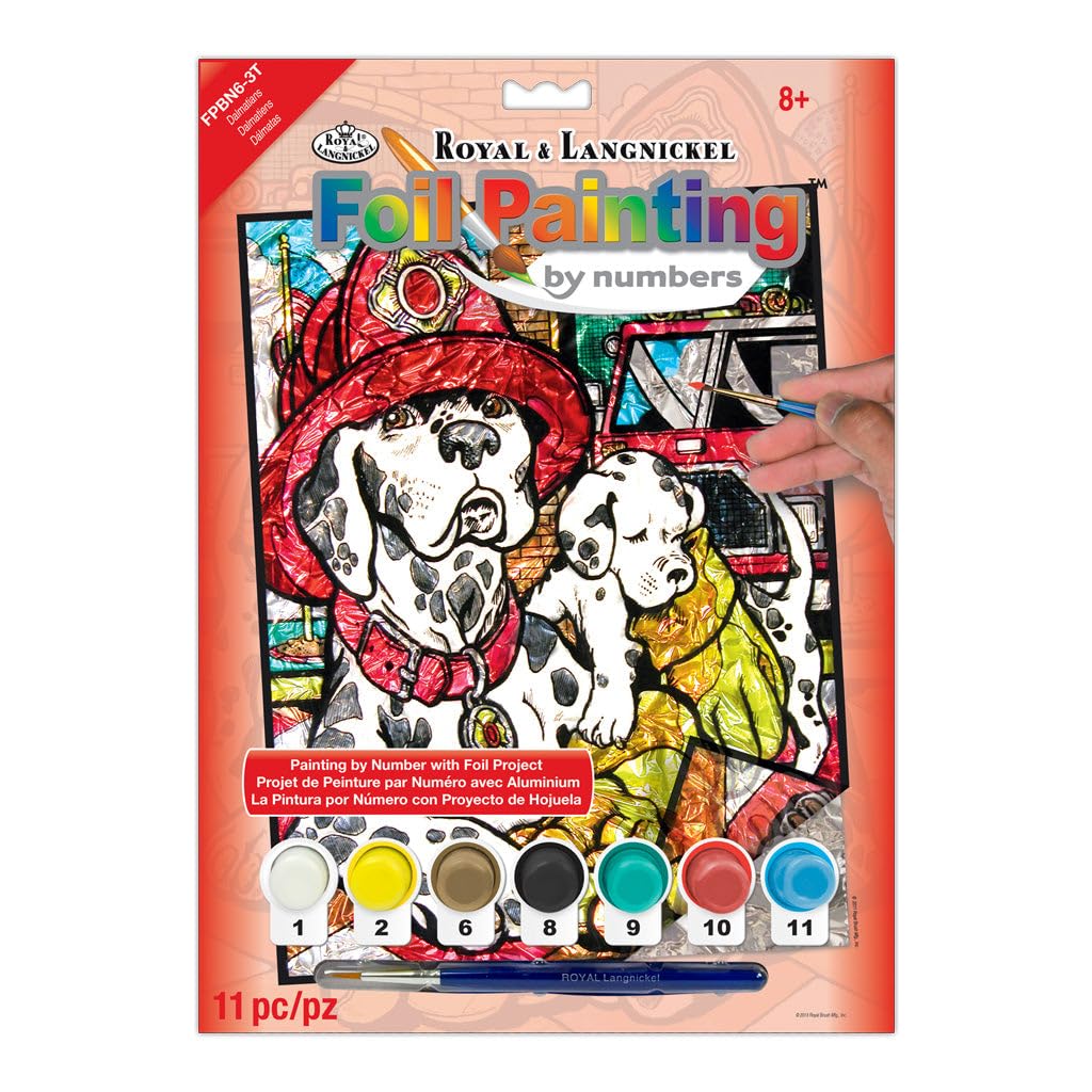 Royal & Langnickel Foil Paint by Number Dalmatians Designed Painting Set