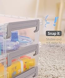 Sooez 6 Pack Extra Large Pencil Box, Plastic Hard