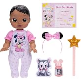 Disney Darlings 13-Inch Interactive Baby Doll &ndash; Magical Lights, Sounds, Music &amp; Wand &ndash; Minnie-Inspired Nurturing Doll with Accessories &ndash; Multiple Skin Tones, Eye Colors &ndash; Ages 2 and Up