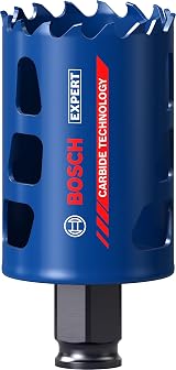 Bosch EXPERT Tough Material Hole Saw 44 mm for Wood/Metal/Brick 60 mm depth