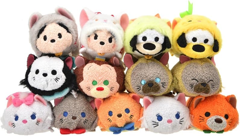 Amazon ディズニーストア Tsum Tsum ツムツム ぬいぐるみ ねこシリーズ 13種セット ぬいぐるみ おもちゃ