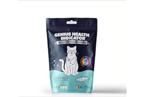 GENIUS LITTER Genius HI - Smart Health Monitoring Cat Litter Deodorizer | Color-Changing Health Indicator Particles | Odor Eliminating & Fragrance-Free | Early Health Insights | As Seen on Shark Tank | Genius