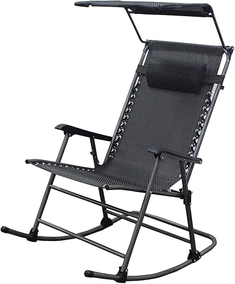Unbekannt Varilando Garten Schaukelstuhl Indira Mit Sonnendach Wipp Stuhl Schaukelsessel Gartenstuhl Gartensessel Amazon De Garten