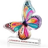 Motivational Rustic Acrylic Sign for Office, Encouragement Home Office Decor with Positive Sayings