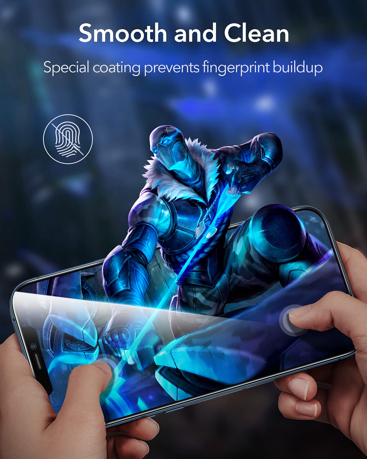 ESR Armorite 2er Pack Display Panzerglas kompatibel mit iPhone 12 Pro Max, robuster Hartglas Displayschutz mit Lautsprecherabdeckung 4