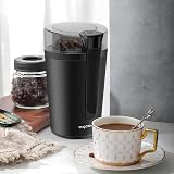 Aigostar Coffee Grinder Electric 200W Removable Lid Stainless Steel Blades view 9