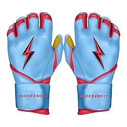 BRUCE BOLT Bader Series Long Cuff Baby Blue Batting