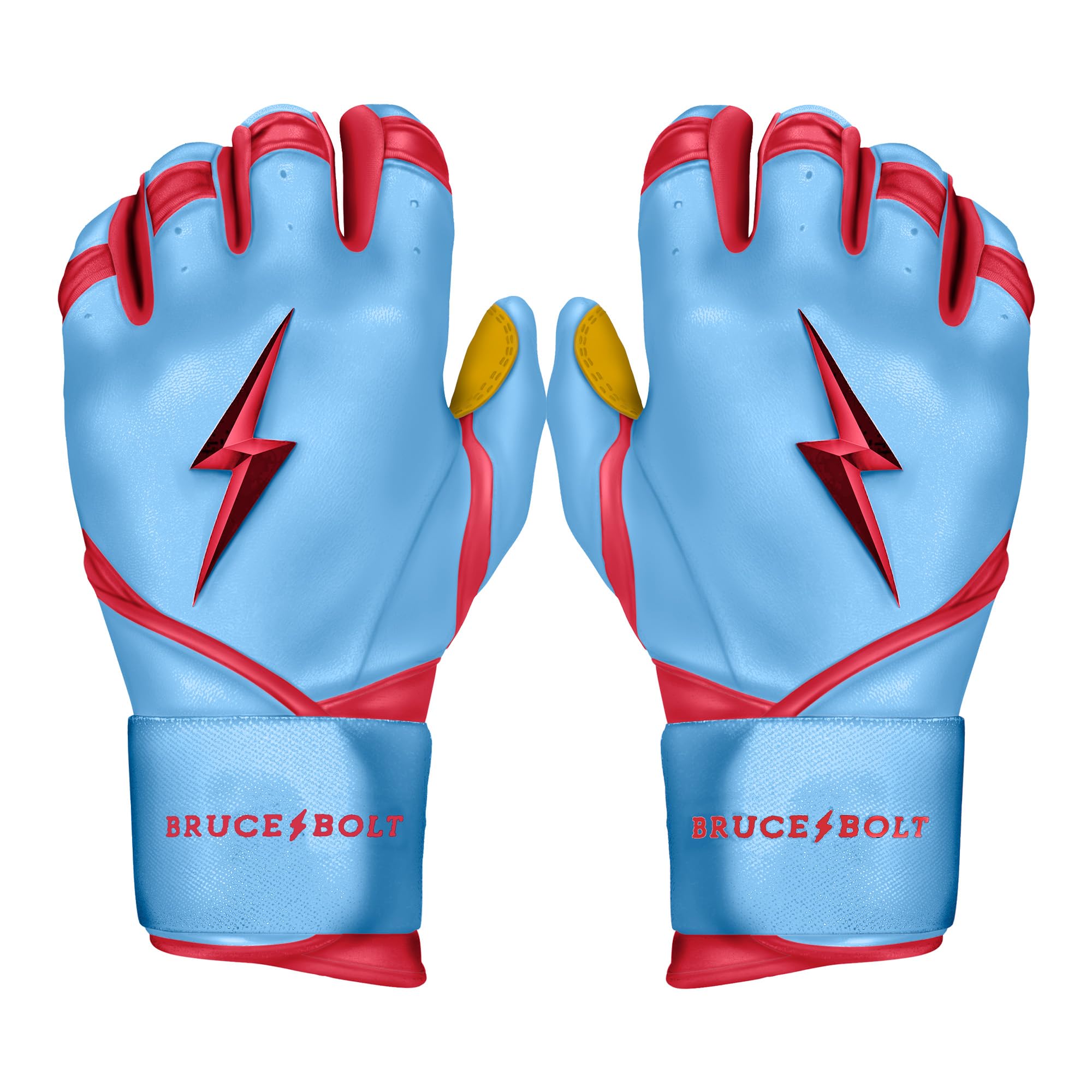 BRUCE BOLT Bader Series Long Cuff Baby Blue Batting