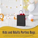 Thepaperbagstore 10 Black Small Paper Party Bags With Handles 18x22x8cm view 9