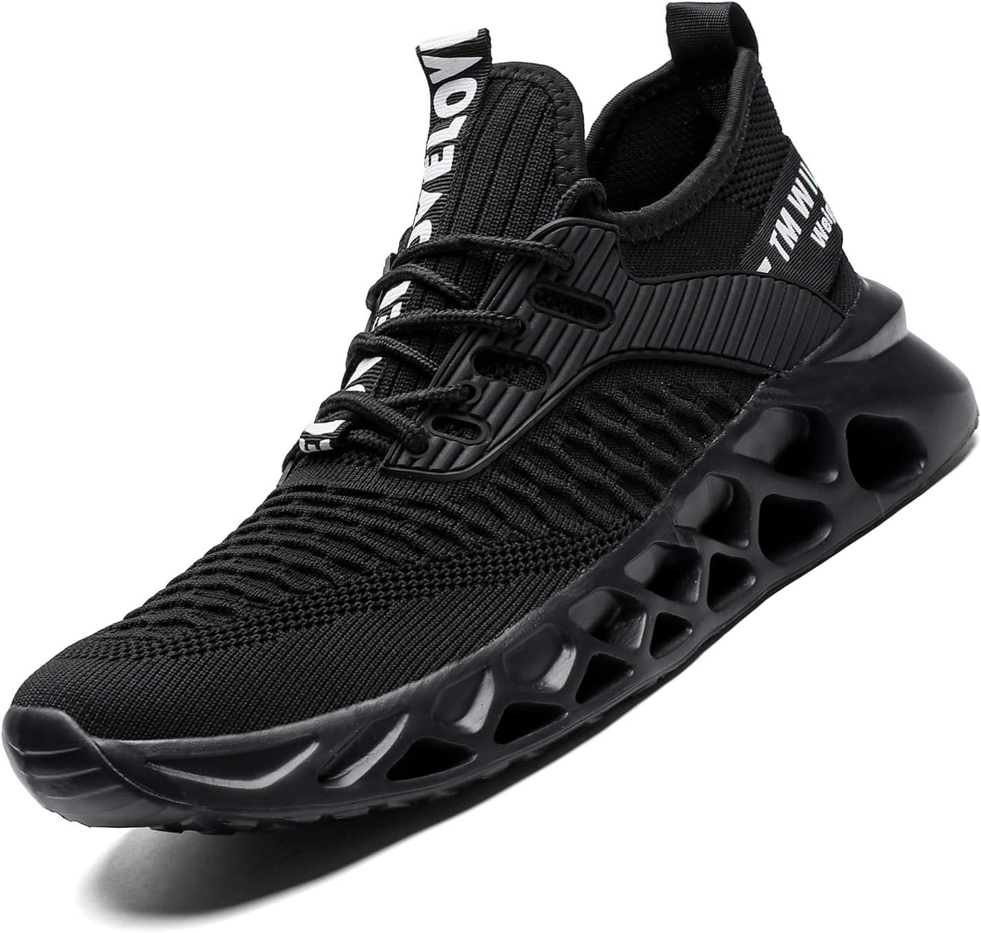 Mens Running Shoes Blade Non Slip Athletic Walking Tennis Shoes Breathable Lightweight Fashion Sneakers