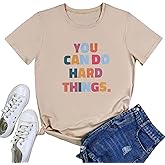 BLACKOO Women You Can Do Graphic Tshirts Cute Tees