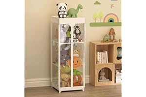 YOCIYOGA Stuffed Animal Zoo Storage Organizer, Stuffed Animal Holder with Waterproof＆Dust Cover, Extra Large Stuffed Animal Storage Tube with Zipper, Plush Toy Storage Organizer for Nursery, Bedroom, Playroom