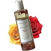 Olivia Care Body Oil - Natural Perfume Oil For Women | Hydrating & Moisturizing After Bath Oil - Infused with VITAMIN E, K & Omega Fatty Acids - Reduce Dry Skin (French Rose)