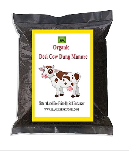 Organic Cow manure 5 kg for plants / Cow manure compost for plants growth/ best for Potting soil / used for Potting soil for plants / Composted Cow manure for better soil condition and growth