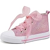 Toandon Kids Adorable Fashion High Top Casual Canvas Sneakers