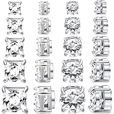 NEWITIN 9 Pairs Magnetic Earrings for Men Clip on Earring Stainless Steel Magnet Earring Unisex Hoop Dangle Cross CZ Studs Non Piercing Magnetic Stud Earrings for Men Women