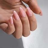 BTArtbox Press On Nails Short Almond Chrome Silver 16 Sizes Dazzling Pink view 3
