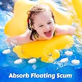Patelai 40 Pcs Hot Tub Sponge Oil Absorbing Cleaning Sponges Floret Style view 7