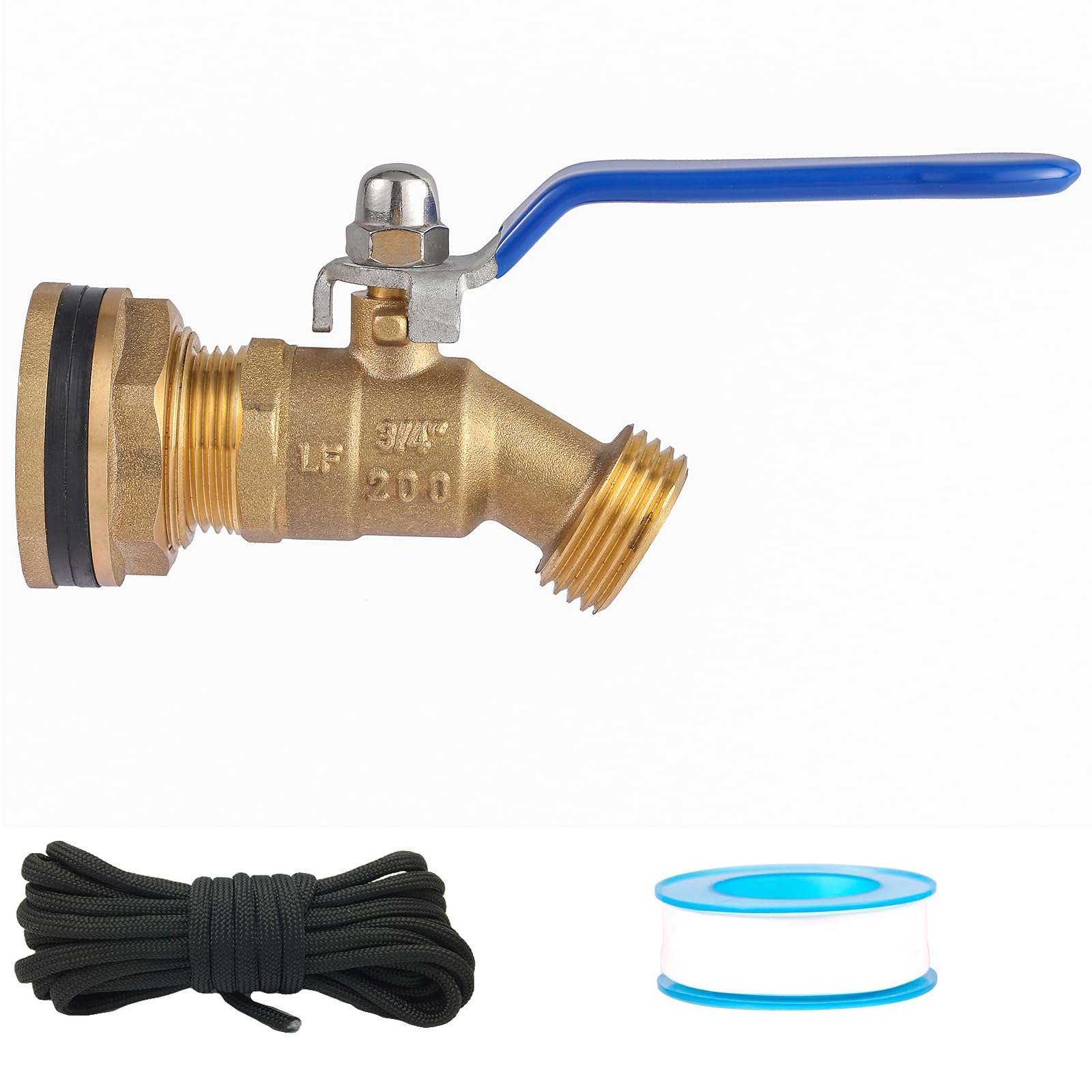 Mua Brass Rain Barrel Spigot Kit. 55 Gallon Water Tank Faucet, Bulkhead