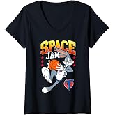 Womens Space Jam Star V-Neck T-Shirt