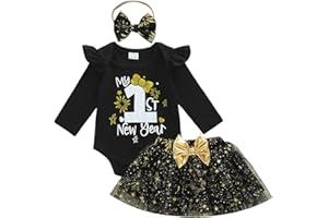 HYADRBLEBY Baby Girl St Patricks Day outfit Newborn One Lucky Duck Romper Tulle Tutu Skirt 0-18 Month Girl Baby Dress