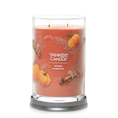 Yankee Candle Spiced Pumpkin Scented, Signature 20oz Large Tumbler