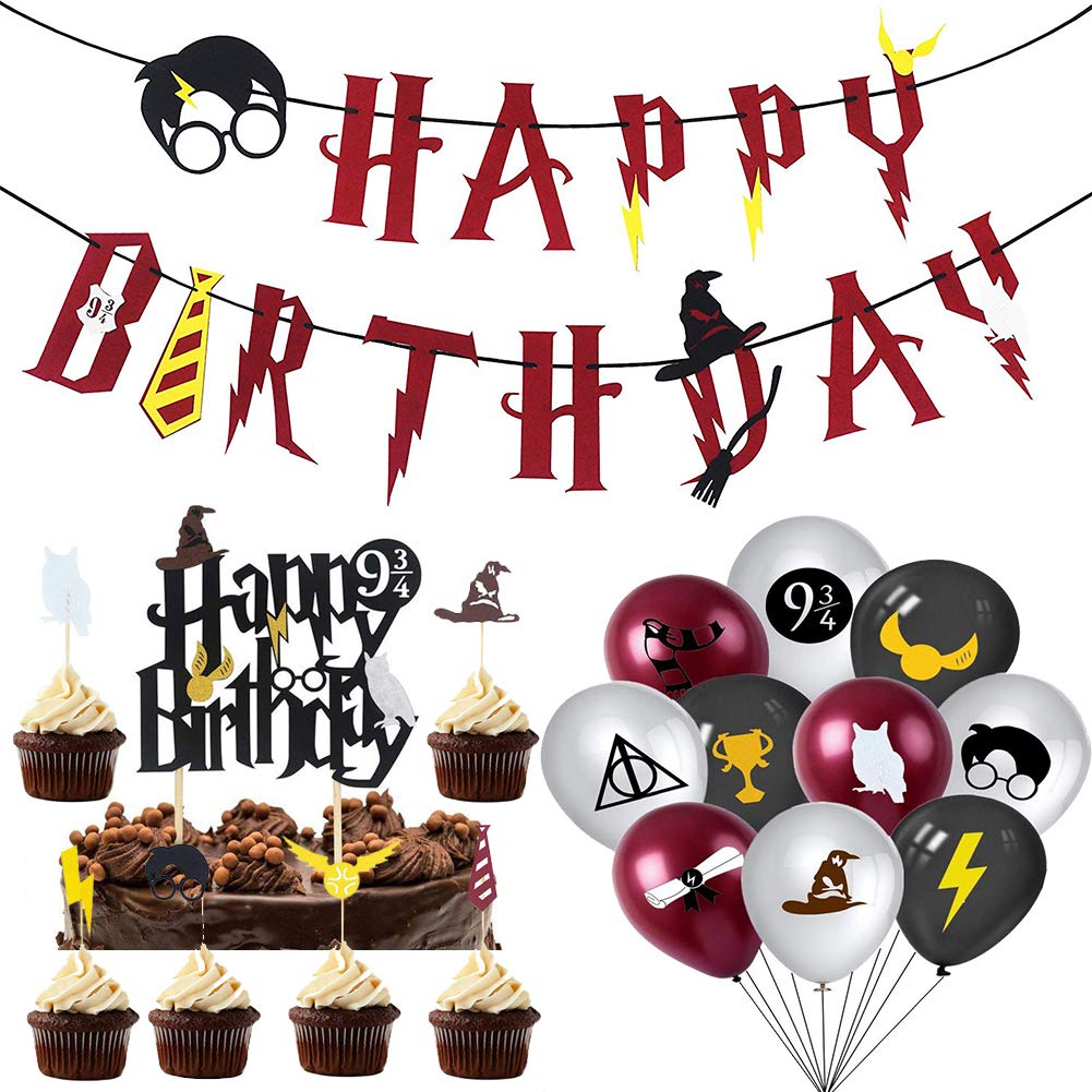 Buy Harry Potter Party Supplies BESLIME Harry Potter Wizard Birthday