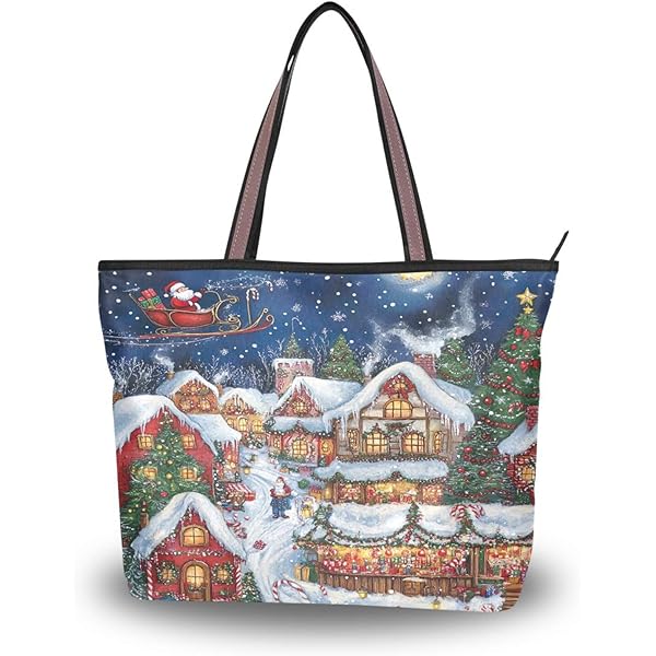 Amazon.com: ALAZA Oil Painting Santa Claus Merry Christmas Star
