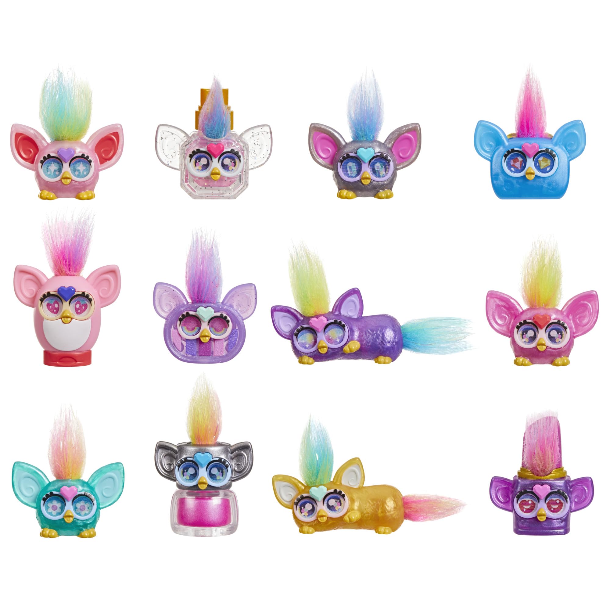 Furby Minis Fashion Theme 12 Figure Multipack, 1 Inch Collectible Toys for Kids 5+, Series 2, Easter Basket Stuffers (Amazon Exclusive)