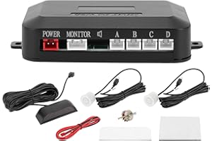 Hihaha Car Auto Vehicle Reverse Backup Radar System LED Distance Display Reverse Parking Sensors Distance Detection 2 Parking