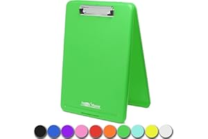 Think2Master Green Plastic Storage Clipboard. | 25% Heavier & 25% Sturdier| Heavy Duty and Won’t Flex or Bend Like Other Brands (Compare The Weight). Storage Compartment Holds 150 Letter Sized Paper.