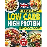 The Super Easy Low Carb High Protein Diet Cookbook: Simple, Delicious, Healthy, And Quick Recipes To Boost Energy, Burn Fat, Improve Fitness, Maintain Long-Term Health, Including A 28-Day Meal Pla