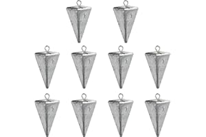 BHWRA Pyramid Sinkers Fishing Weights Sinkers for Saltwater Fishing Weights Assortment Kits Fishing Gear Tackle 1oz 2oz 3oz 4oz