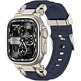 amBand M1 Sport Case Band for Apple Watch Ultra 3/2/1 & SE 3/2/1 & Series 11 10 9 8 7 6 5 4 3 49mm 46mm 45mm 44mm 42mm 41mm 40mm 38mm, Shockproof & Scratch Resistant Rugged Bumper for Men