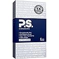 PS Condoms Extra Large Latex Condoms for Men - Odorless and 100% Vegan - Exceptionally Thin, Lubricated, and Clear Condoms - 