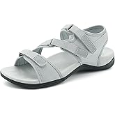 UBFEN Womens Hiking Comfortable Sport Walking Sandals Outdoor Athletic Water Sandals with Three Adjustable Straps