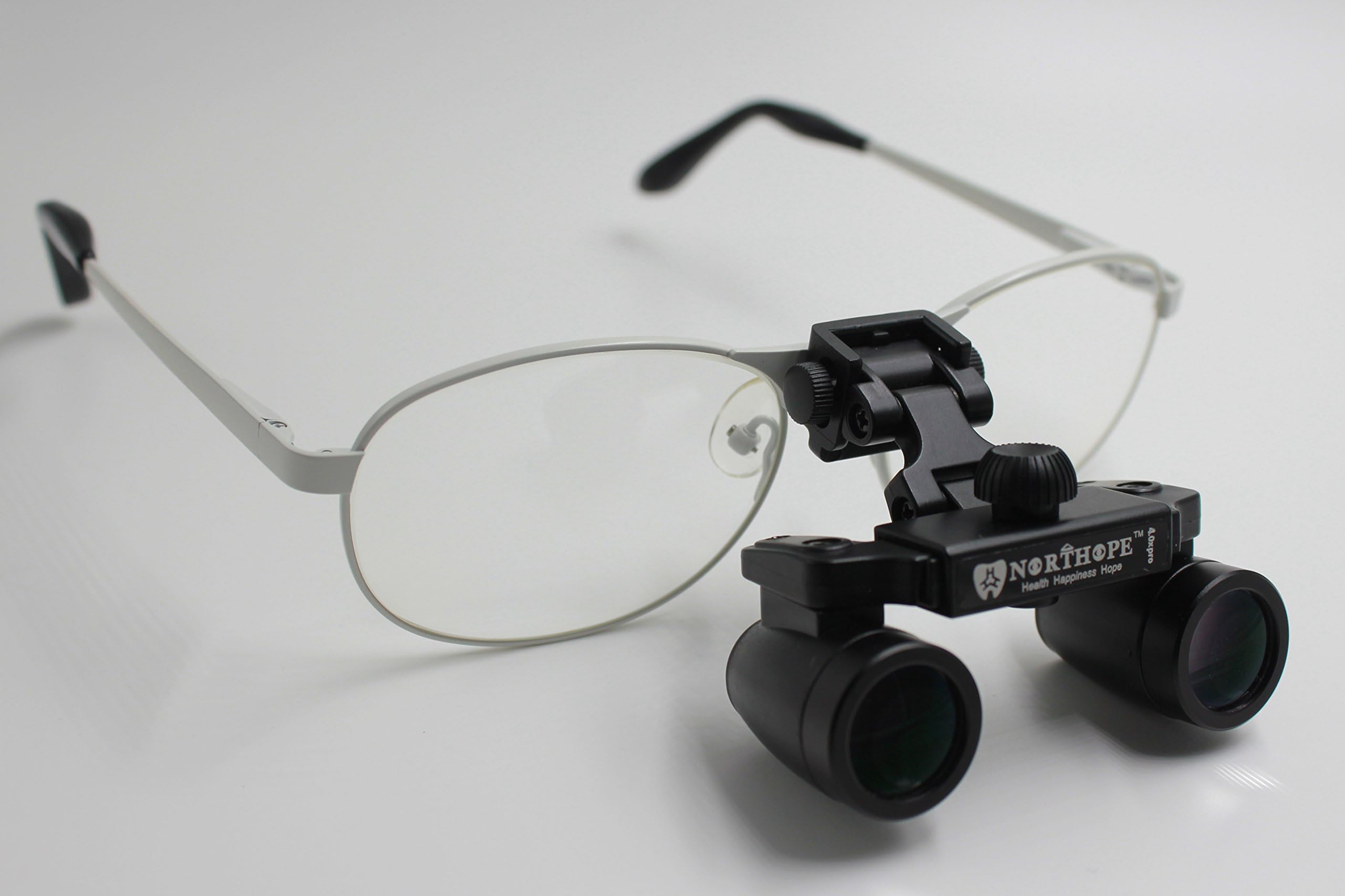 NORTHOPE Smallest Ultra-light High-definition Waterproof L60G 4.0X Surgical Surgery Medical Magnifying Binoculars Dental Loupes with Titanium Frame
