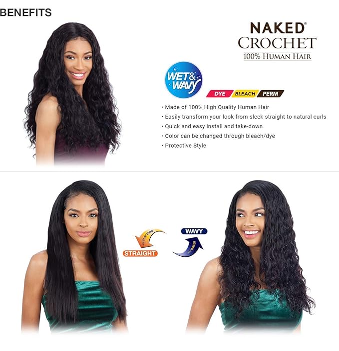 Amazon Com Multi Pack Deals Naked 100 Human Hair Crochet Braid