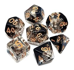 CREEBUY 7Pcs DND Game Dice Set for Dungeon and
