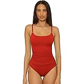 Soluna Swim Womens Sun Goddess Ring One Piece Swimsuit, Tummy Control, Bathing Suits for Women